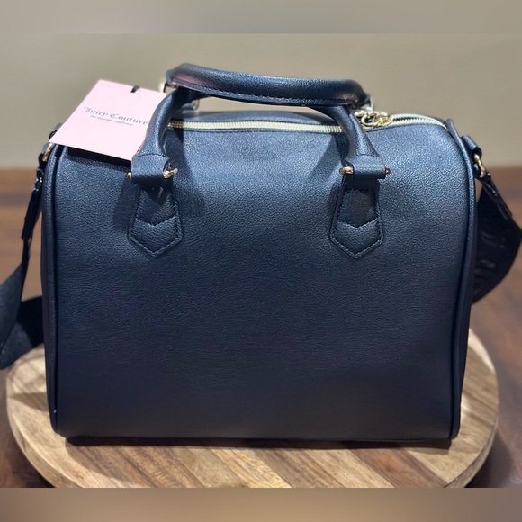 JUICY COUTURE BLACK LIQUORICE OBSESSION- SATCHEL BAG NWT - Picture 2 of 13